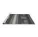 Sideview of Machine Washable Abstract Gray Modern Rug, wshabs435gry