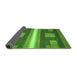 Sideview of Abstract Green Modern Rug, abs435grn