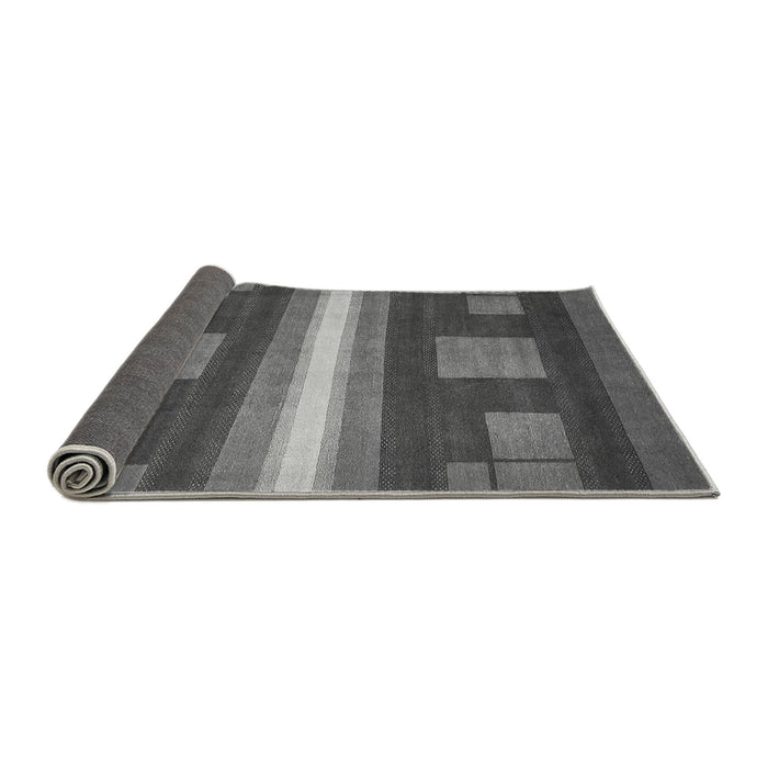 Sideview of Abstract Gray Modern Rug, abs435gry