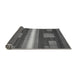 Sideview of Abstract Gray Modern Rug, abs435gry