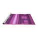 Sideview of Machine Washable Abstract Purple Modern Area Rugs, wshabs435pur