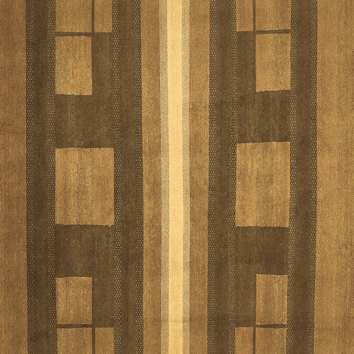 Square Machine Washable Abstract Brown Modern Rug, wshabs435brn