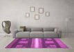 Machine Washable Abstract Purple Modern Area Rugs in a Living Room, wshabs435pur