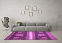 Machine Washable Abstract Purple Modern Rug, wshabs435pur