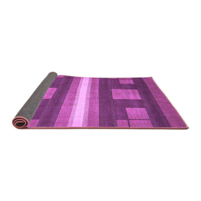 Sideview of Abstract Purple Modern Rug, abs435pur