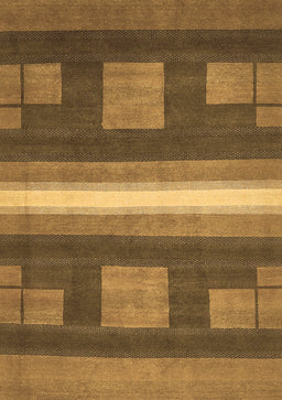 Abstract Brown Modern Rug, abs435brn