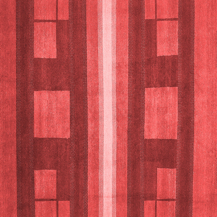 Machine Washable Abstract Red Modern Rug, wshabs435red