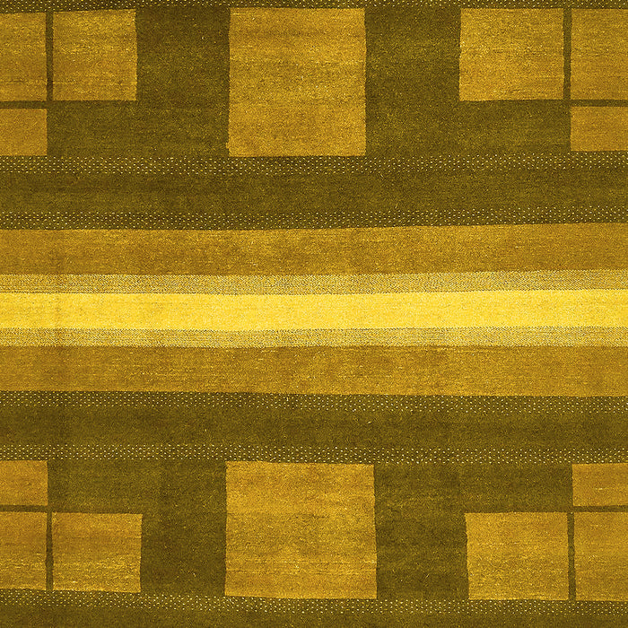 Abstract Yellow Modern Rug, abs435yw