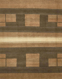 Machine Washable Abstract Bronze Brown Rug, wshabs435