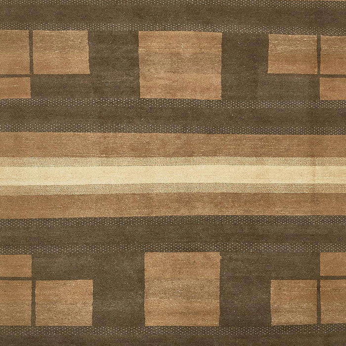 Machine Washable Abstract Bronze Brown Rug, wshabs435