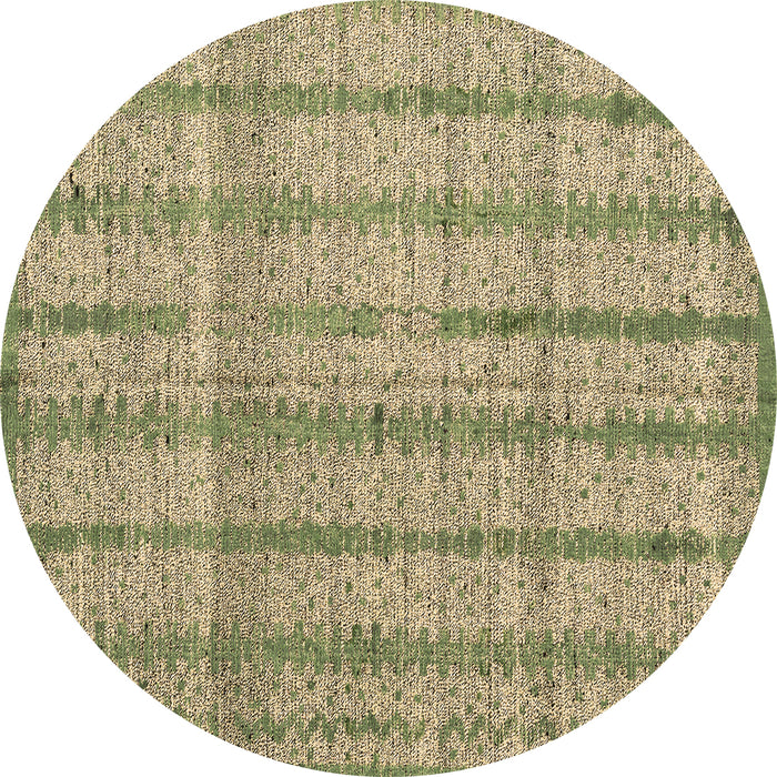 Round Machine Washable Abstract Brown Modern Rug, wshabs4360brn