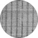 Round Abstract Gray Modern Rug, abs4360gry