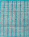 Abstract Blue Modern Rug, abs4360