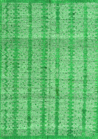 Abstract Green Modern Rug, abs4360grn