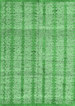 Abstract Emerald Green Modern Rug, abs4360emgrn