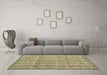 Machine Washable Abstract Brown Modern Rug in a Living Room,, wshabs4360brn