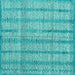 Square Abstract Turquoise Modern Rug, abs4360turq