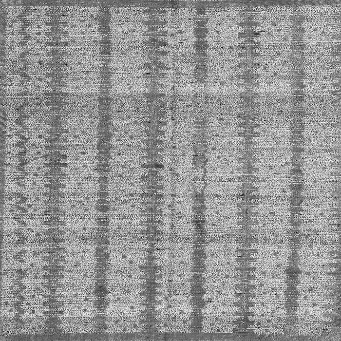 Square Abstract Gray Modern Rug, abs4360gry