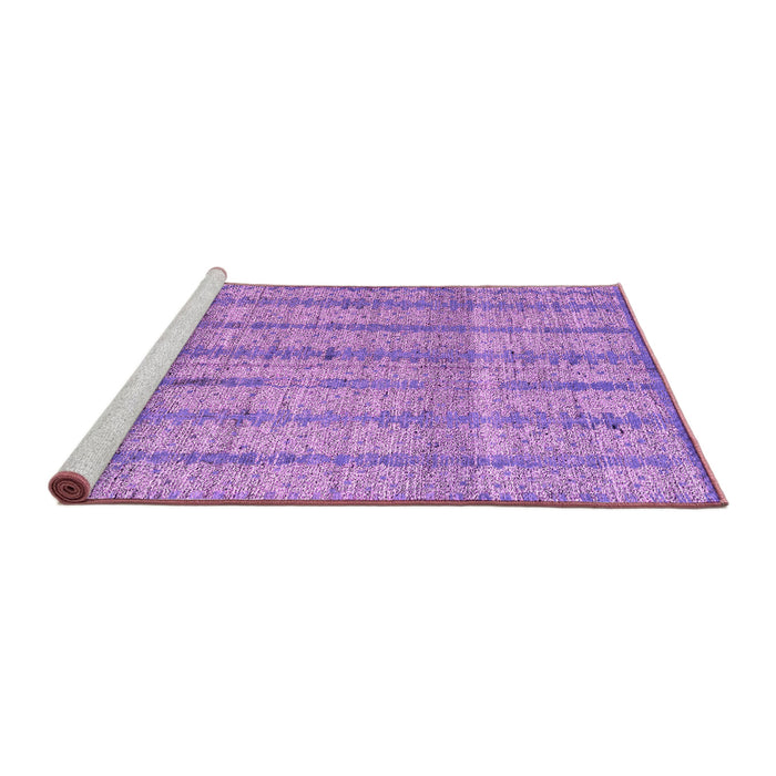 Sideview of Machine Washable Abstract Pink Modern Rug, wshabs4360pnk