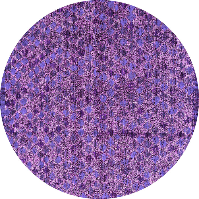 Round Abstract Pink Modern Rug, abs4361pnk