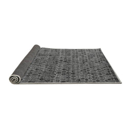 Sideview of Abstract Gray Modern Rug, abs4361gry