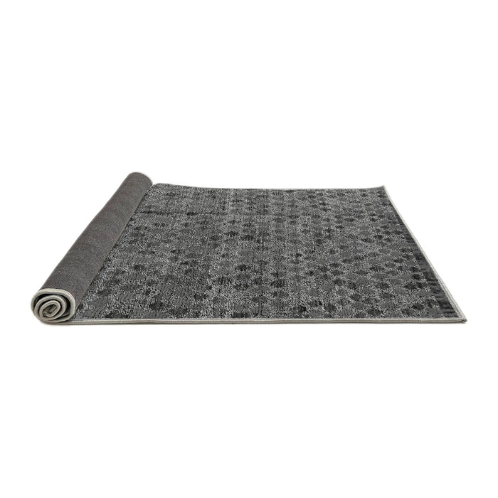 Sideview of Abstract Gray Modern Rug, abs4361gry