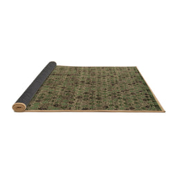 Sideview of Abstract Brown Modern Rug, abs4361brn
