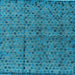 Square Abstract Light Blue Modern Rug, abs4361lblu