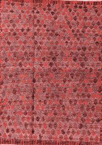 Abstract Red Modern Rug, abs4361red