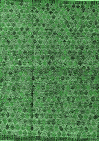 Abstract Emerald Green Modern Rug, abs4361emgrn