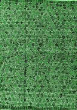 Abstract Emerald Green Modern Rug, abs4361emgrn