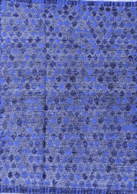 Abstract Blue Modern Rug, abs4361blu