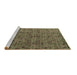 Sideview of Machine Washable Abstract Brown Modern Rug, wshabs4361brn