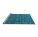 Sideview of Machine Washable Abstract Light Blue Modern Rug, wshabs4361lblu