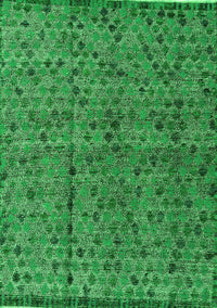 Abstract Green Modern Rug, abs4361grn