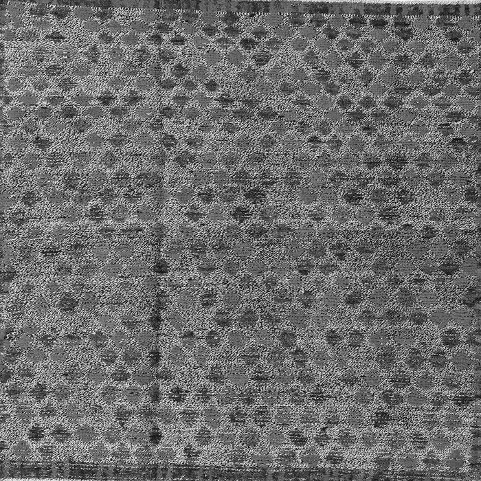 Square Abstract Gray Modern Rug, abs4361gry