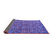 Sideview of Abstract Purple Modern Rug, abs4361pur