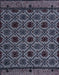 Abstract Slate Blue Grey Modern Rug, abs4362