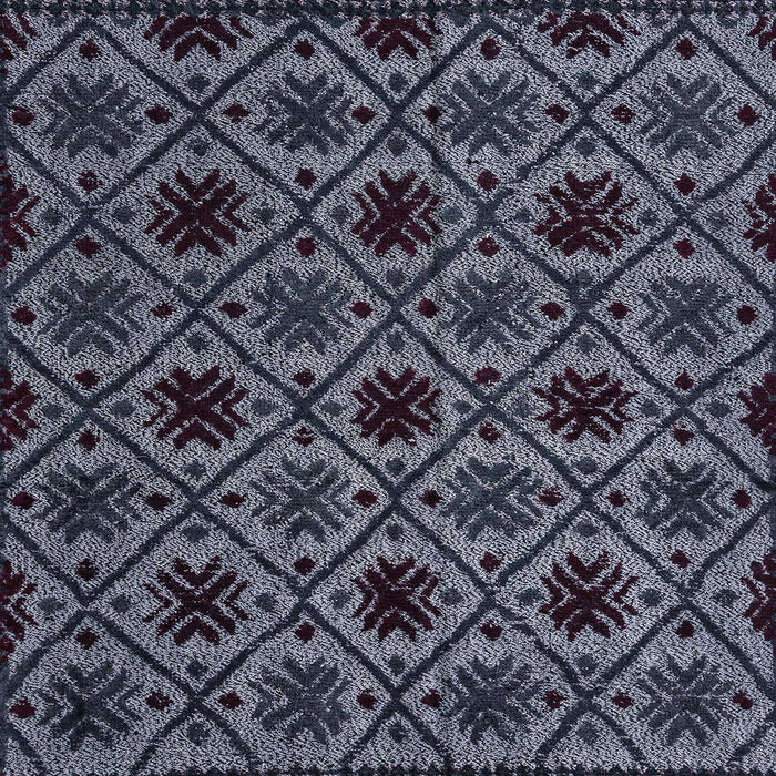 Abstract Slate Blue Grey Modern Rug, abs4362