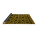 Sideview of Abstract Yellow Modern Rug, abs4362yw