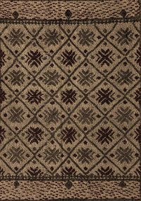 Abstract Brown Modern Rug, abs4362brn