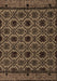 Abstract Brown Modern Rug, abs4362brn