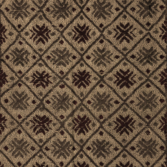 Abstract Brown Modern Rug, abs4362brn