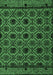 Machine Washable Abstract Emerald Green Modern Area Rugs, wshabs4362emgrn