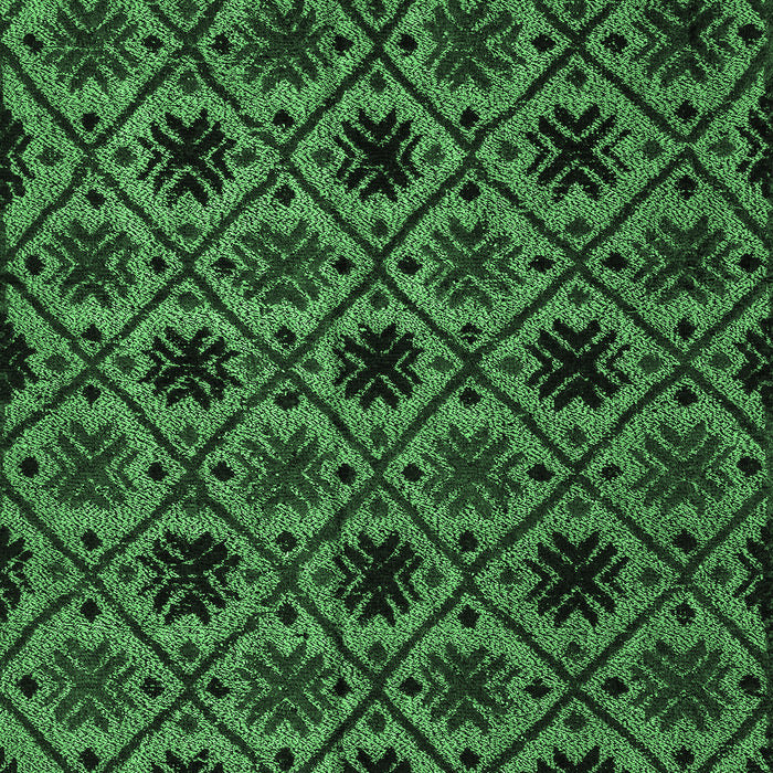 Machine Washable Abstract Emerald Green Modern Area Rugs, wshabs4362emgrn