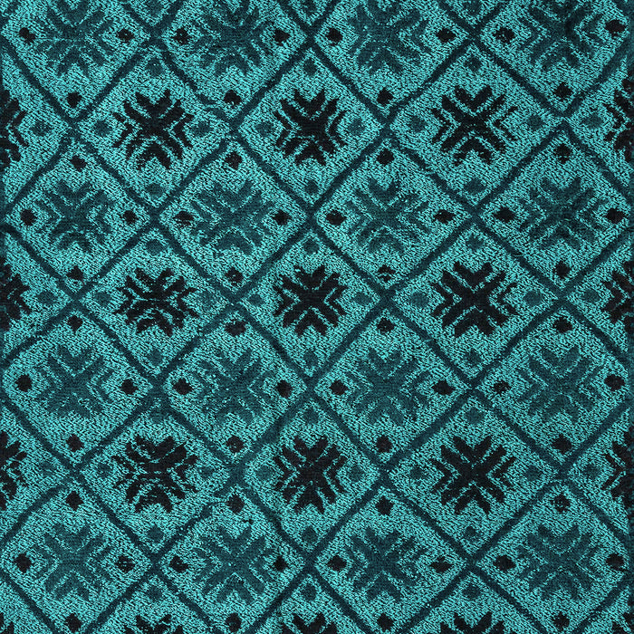 Machine Washable Abstract Turquoise Modern Area Rugs, wshabs4362turq