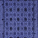 Square Abstract Blue Modern Rug, abs4362blu