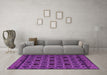 Machine Washable Abstract Pink Modern Rug in a Living Room, wshabs4362pnk