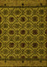 Machine Washable Abstract Yellow Modern Rug, wshabs4362yw