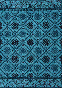 Abstract Light Blue Modern Rug, abs4362lblu